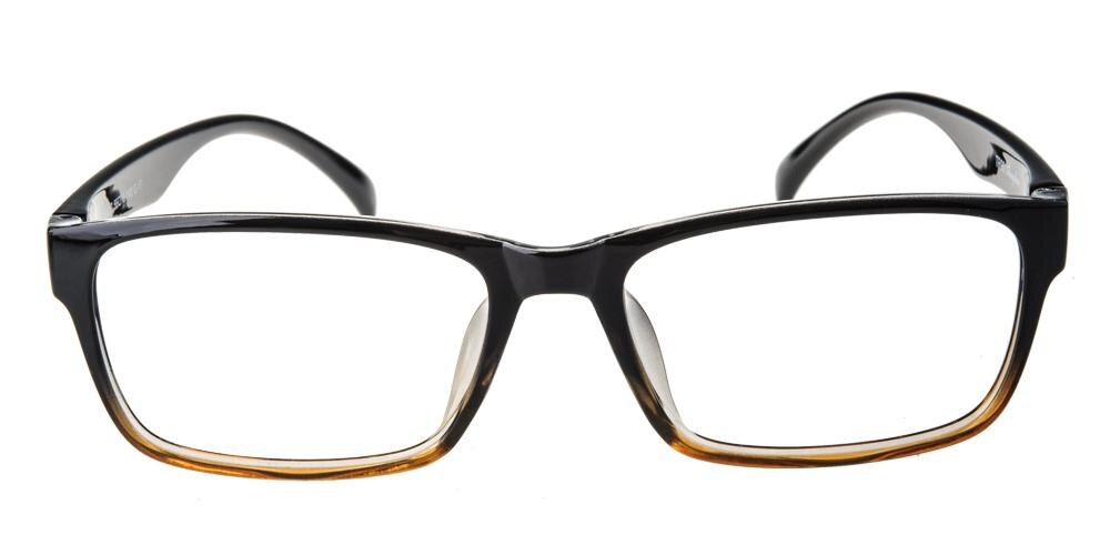 Philadelphia Black/Brown Rectangle Plastic Eyeglasses