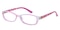 Oswego Pink Rectangle Plastic Eyeglasses