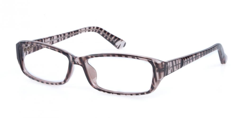 Ardmore Zebra Rectangle Plastic Eyeglasses