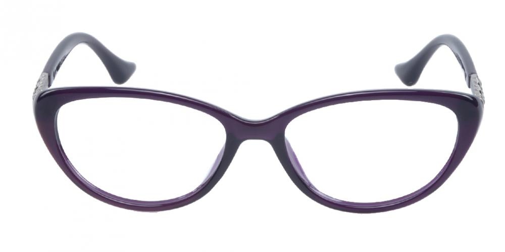 Clementine Cat-Eye Purple Cat Eye Plastic Eyeglasses