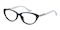 Clementine Cat-Eye Black/White Cat Eye Plastic Eyeglasses