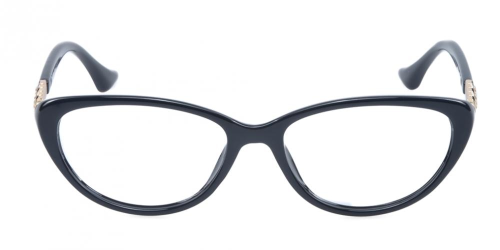 Clementine Cat-Eye Black Cat Eye Plastic Eyeglasses