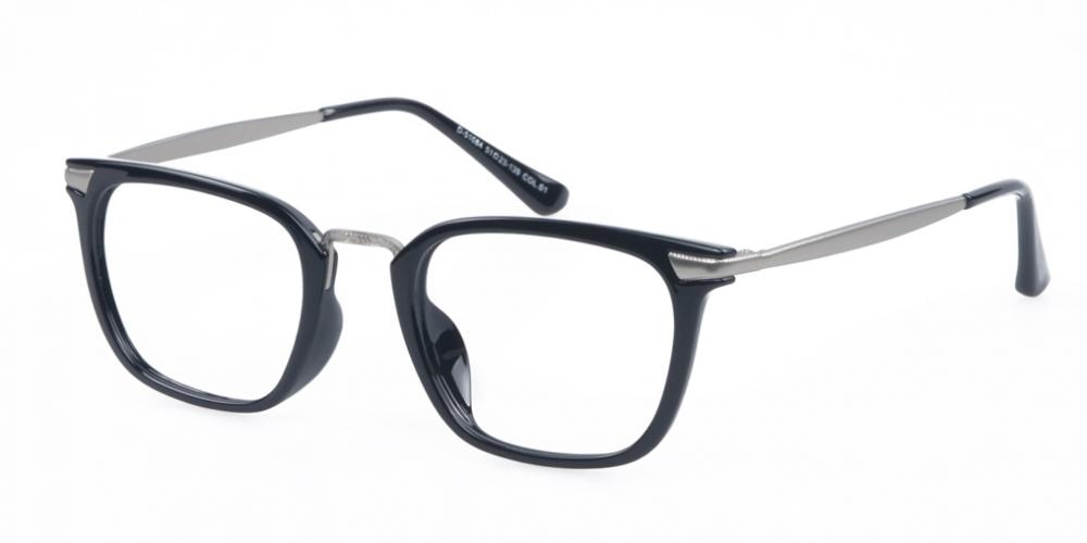 Staunton Black Classic Wayframe Plastic Eyeglasses