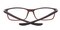 Savannah Brown Rectangle Metal Eyeglasses