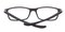 Savannah Brown/Gunmetal Rectangle Metal Eyeglasses