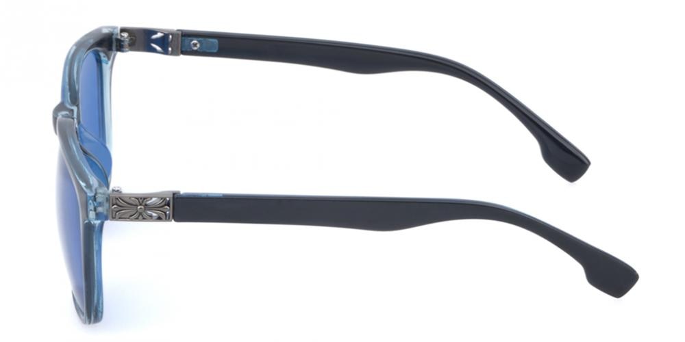 Limoges Black/Blue Classic Wayframe Plastic Sunglasses