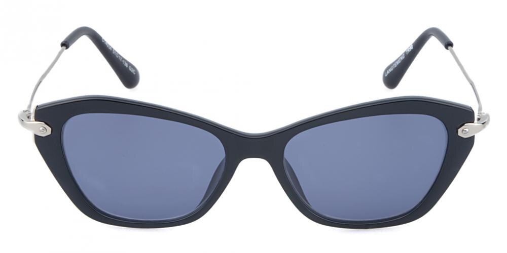 Nantes Cat-Eye Black Cat Eye Plastic Sunglasses