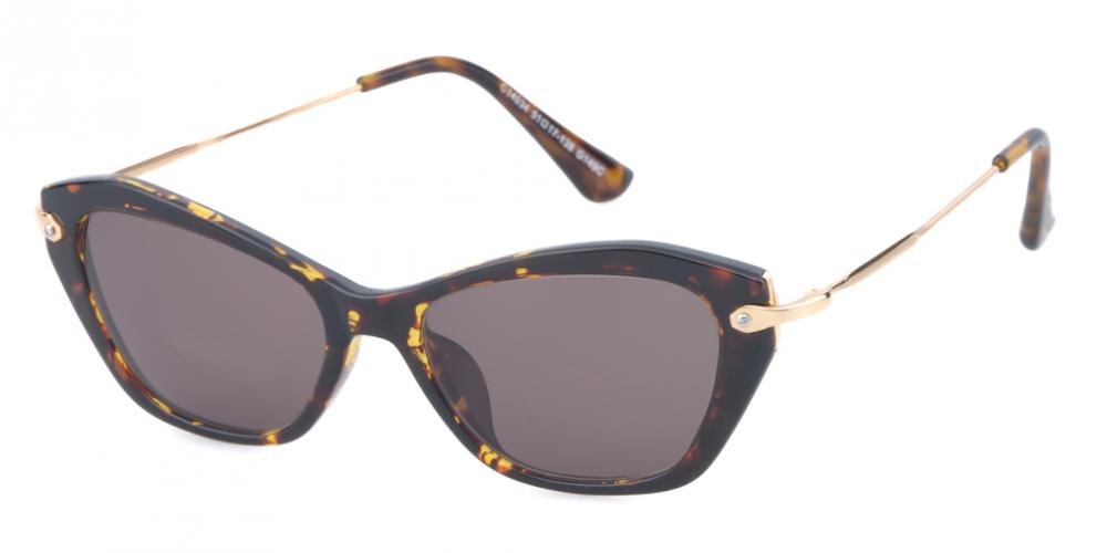 Nantes Cat-Eye Tortoise Cat Eye Plastic Sunglasses