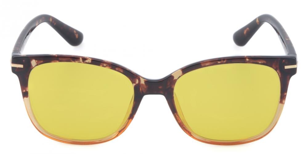 Toulouse Tortoise Classic Wayframe Plastic Sunglasses