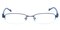 StCloud Blue Rectangle Metal Eyeglasses
