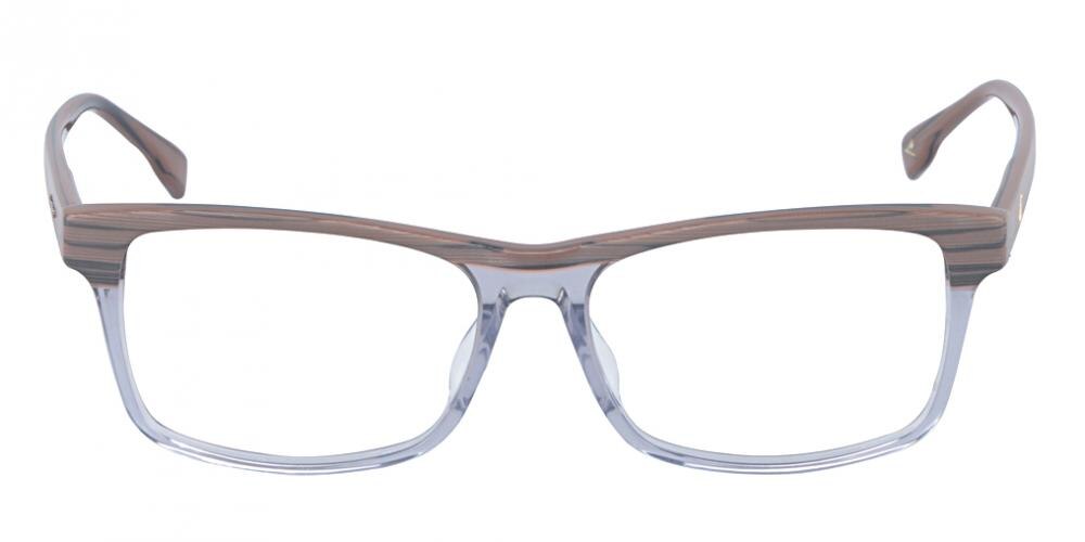 Minneapolis Crystal/Chocolate Classic Wayframe Acetate Eyeglasses