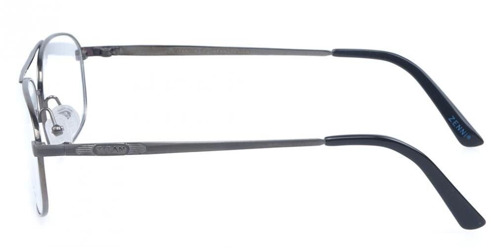BatonRouge Gunmetal Aviator Titanium Eyeglasses