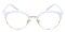 Flint White Round TR90 Eyeglasses