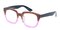 Pascagoula Brown/Pink Square Plastic Eyeglasses