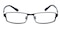 Hagerstown Black Rectangle Metal Eyeglasses