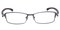 Hyannis Gunmetal Rectangle Metal Eyeglasses