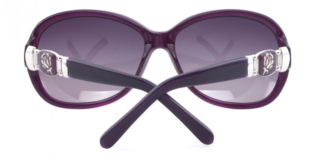 Odelette Purple Classic Wayframe Plastic Sunglasses