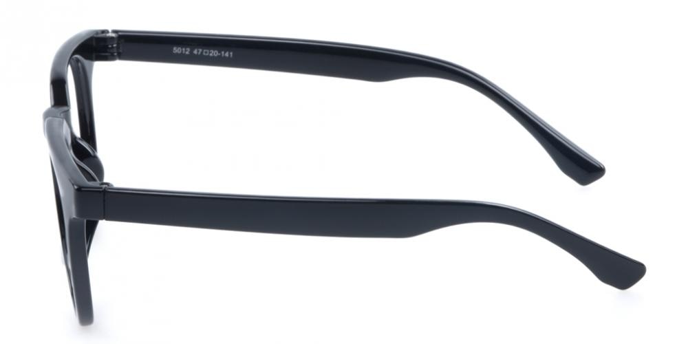 Minneapolis Black Rectangle TR90 Eyeglasses