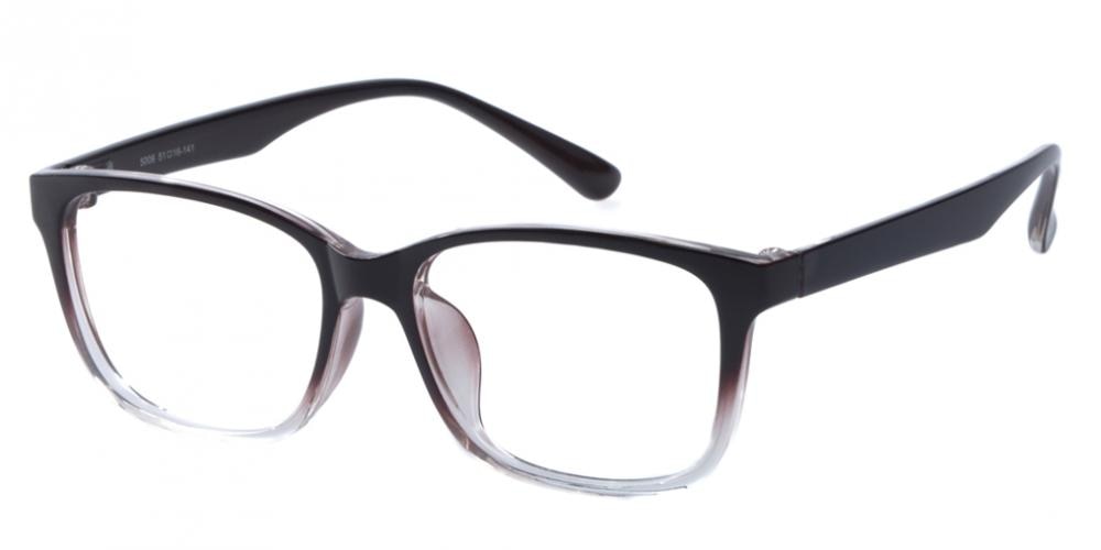 StCharles Dark Brown Rectangle TR90 Eyeglasses