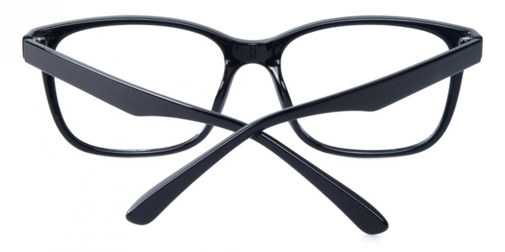 StCharles Black Rectangle TR90 Eyeglasses