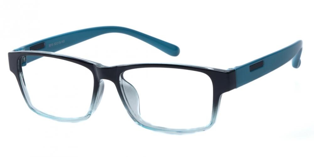 BowlingGreen Black/Blue Rectangle TR90 Eyeglasses