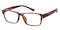BowlingGreen Tortoise Rectangle TR90 Eyeglasses