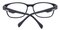 Fairfax Black Rectangle TR90 Eyeglasses