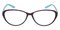 Rockville Ova Tortoise/Blue Oval Plastic Eyeglasses