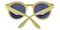 SanAntonio Yellow (Yellow Mirror-coating) Classic Wayframe Plastic Sunglasses