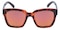 NewCastle Red Tortoise (Orange Mirror-coating) Classic Wayframe Plastic Sunglasses