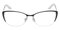 Bblythe Cat-Eye Black/White Cat Eye Metal Eyeglasses