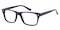 Poughkeepsie Black Rectangle Acetate Eyeglasses