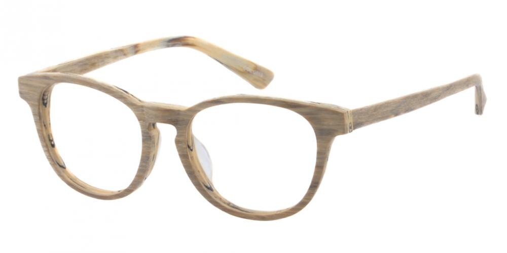 Binghamton Yellow Classic Wayframe Acetate Eyeglasses