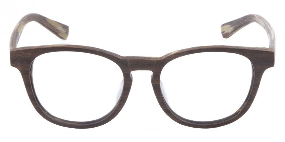 Binghamton Brown Classic Wayframe Acetate Eyeglasses