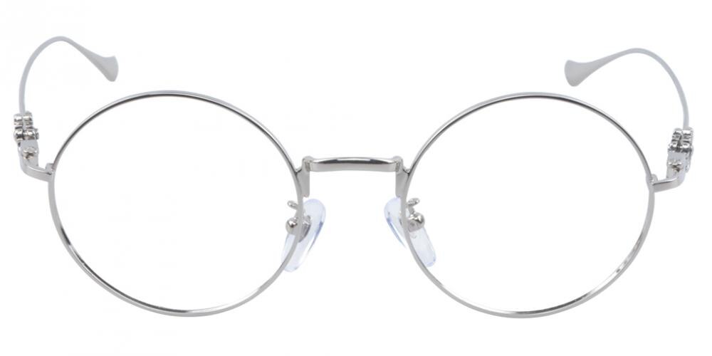 SaultSteMarie Silver Round Metal Eyeglasses