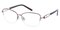 Frederica Cat-Eye Burgundy Cat Eye Metal Eyeglasses