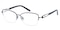 Frederica Cat-Eye Black Cat Eye Metal Eyeglasses