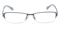 Gale Silver Rectangle Metal Eyeglasses