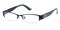 Doreen Black Rectangle Metal Eyeglasses