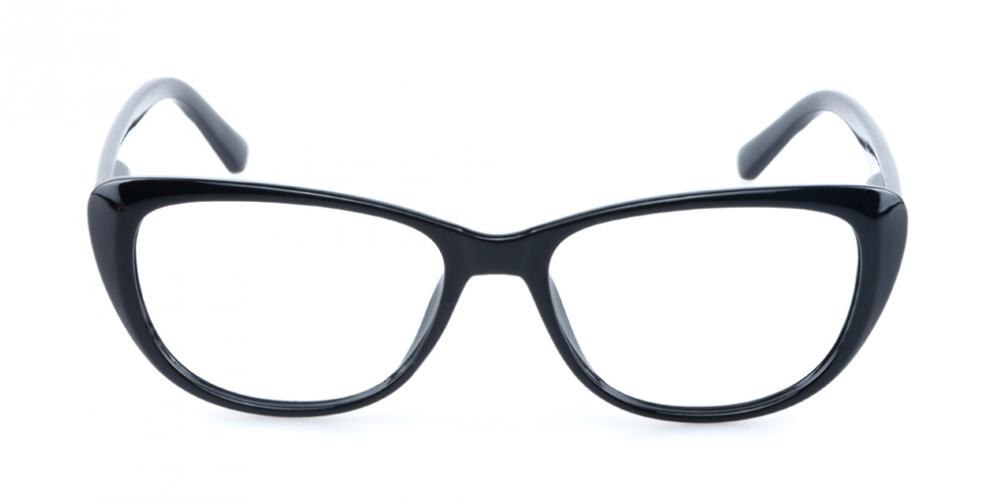 Astrid Black Cat Eye Plastic Eyeglasses