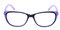 Astrid Cat-Eye Black/Purple Cat Eye Plastic Eyeglasses