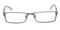 Cornelius Gunmetal Rectangle Metal Eyeglasses