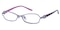 Constance Purple Rectangle Metal Eyeglasses