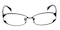 Aubervilliers Black Rectangle Titanium Eyeglasses