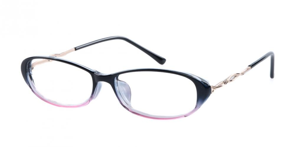 Vanessa Cat-Eye Black/Pink Cat Eye TR90 Eyeglasses