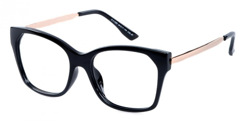 Villeurbanne Black Square TR90 Eyeglasses