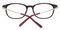 Beauvais Red Classic Wayframe Acetate Eyeglasses