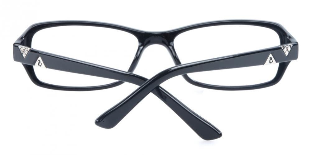Penelope Black Rectangle TR90 Eyeglasses