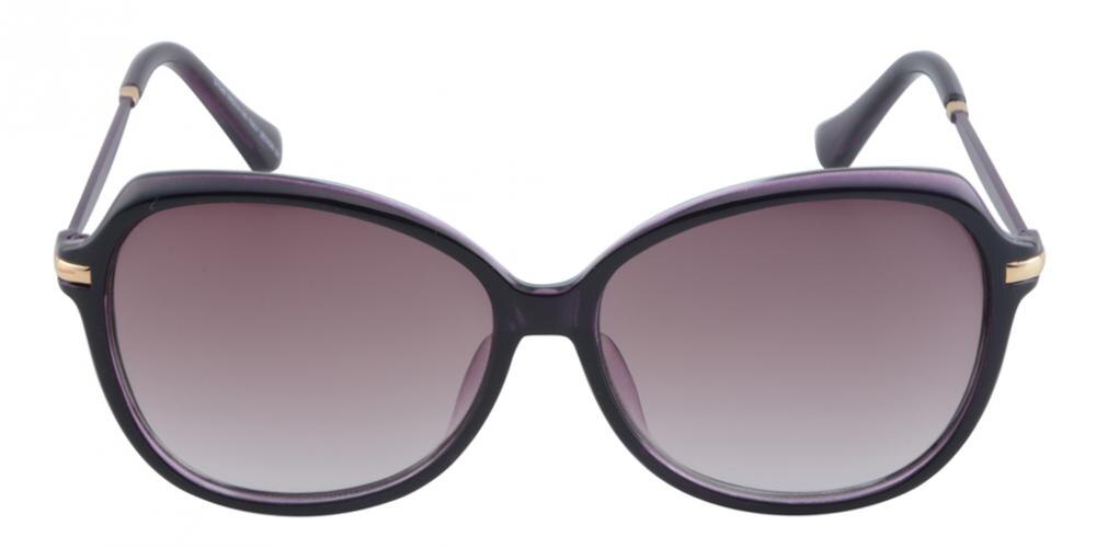 Seine Purple Classic Wayframe Plastic Sunglasses