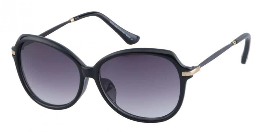 Seine Black Classic Wayframe Plastic Sunglasses